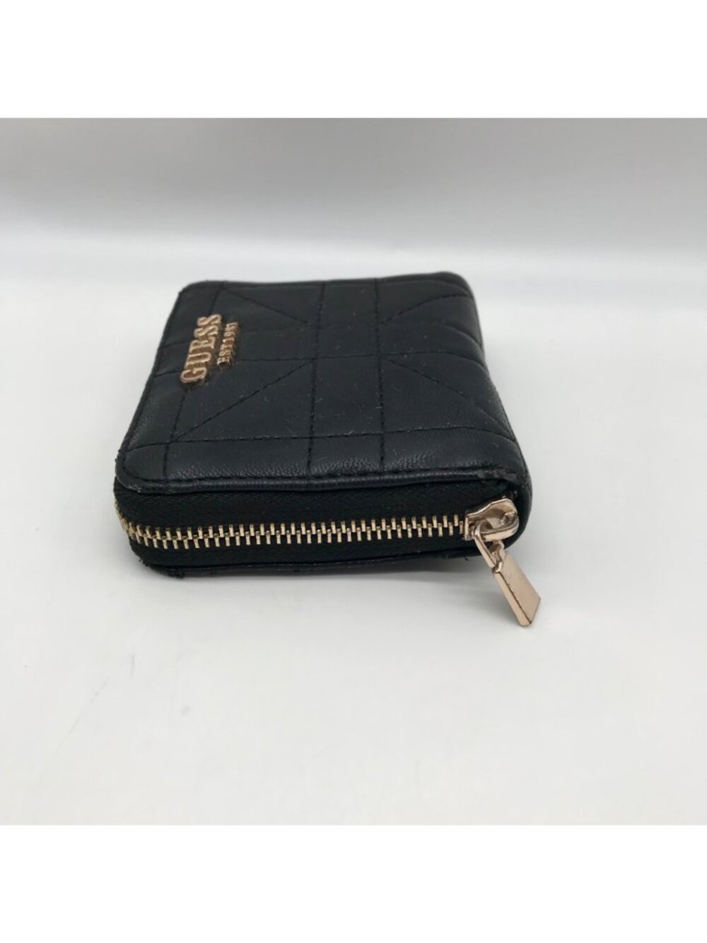 Guess Black Faux Leather Assia Small Zip Around Wallet - Picture 4 of 11
